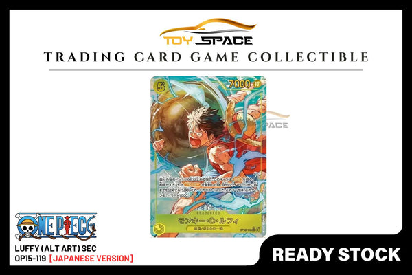 One Piece TCG: Luffy SEC (Alt Art) OP15-119 [Japanese] - Toy Space Diecast Online Store Singapore
