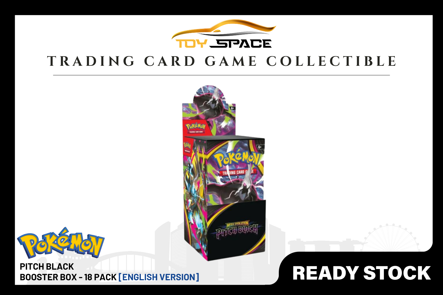 Pokemon TCG: Pitch Black Booster Box - 18 pack