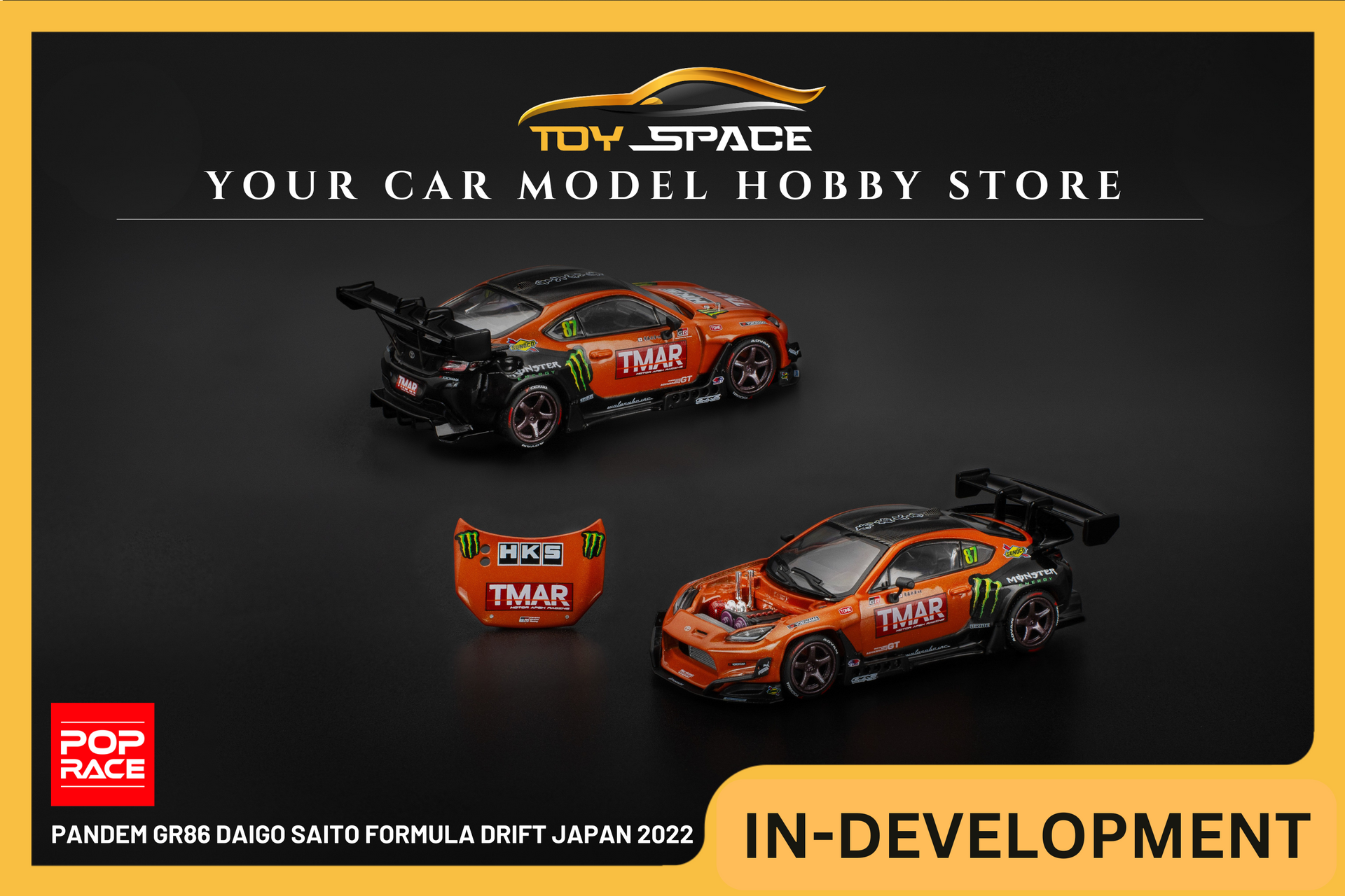 POP RACE] 1:64 PANDEM GR86 Daigo Saito Formula Drift Japan 2022