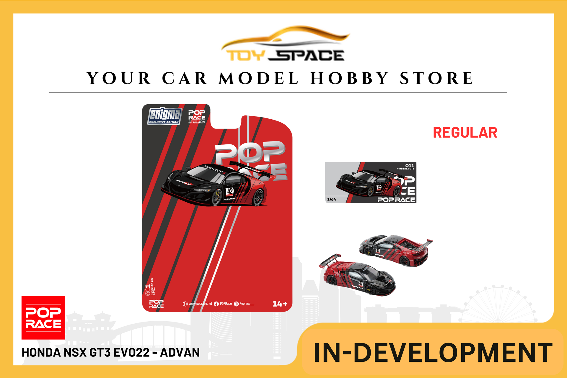POP RACE] 1:64 Honda NSX GT3 EVO22 - Advan