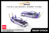 [POP RACE] 1/64 Skyline C210 Kaido Racer (Bosozoku Style) Purple Chrome/Silver