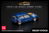 [POP RACE] 1:64 PANDEM Civic EG6 Metallic Blue with Open Hood