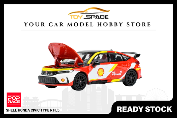 [POP RACE] 1:64 Shell Honda Civic Type R FL5