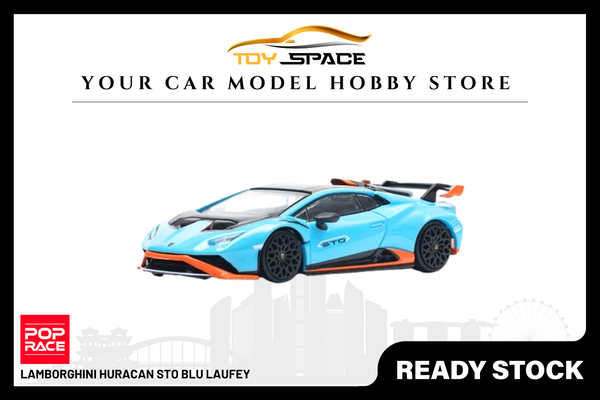[POP RACE] 1:64 Lamborghini Huracan STO Blu Laufey