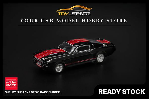 [POP RACE] 1:64 Shelby Mustang GT500 Dark Chrome