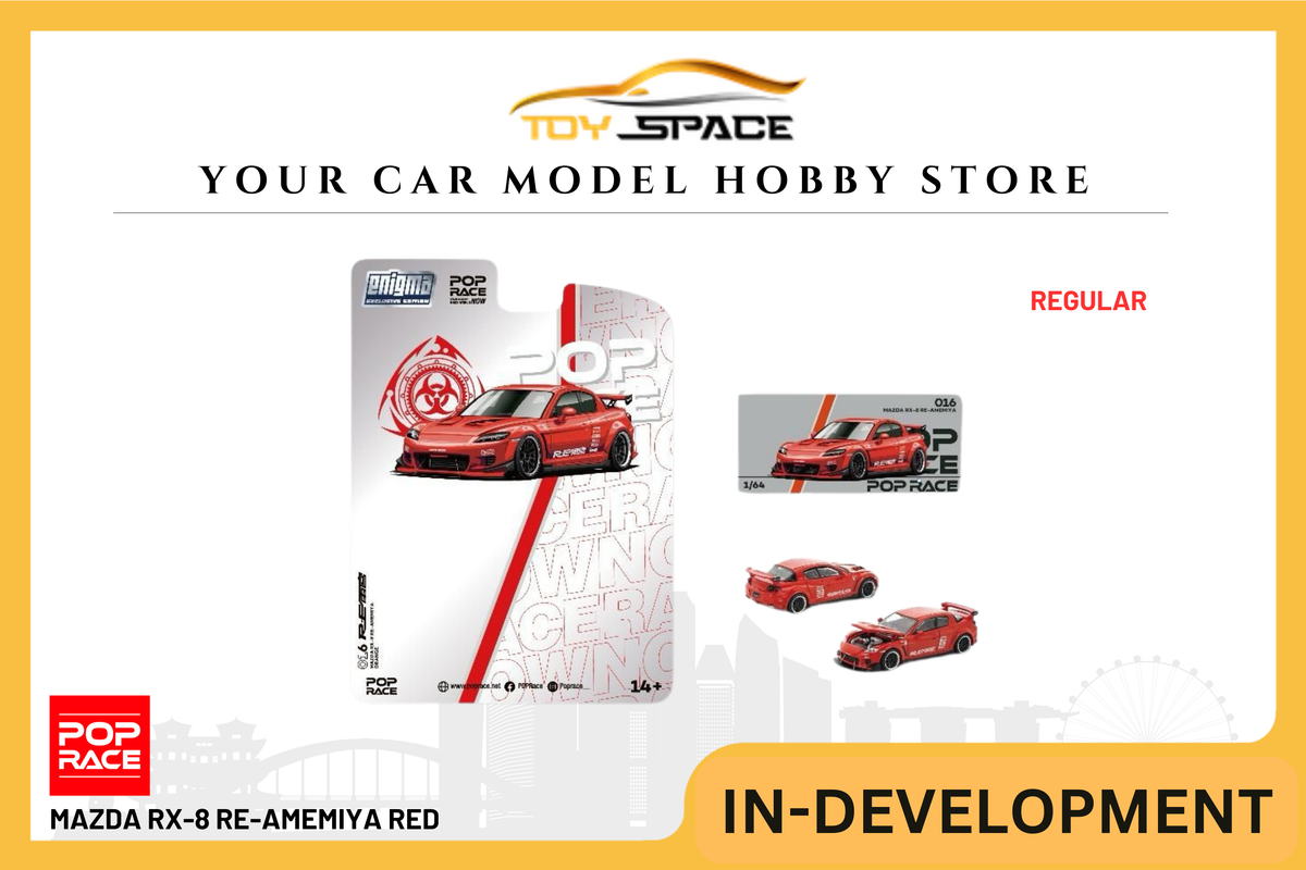 POP RACE] 1:64 Mazda RX-8 RE-Amemiya Red