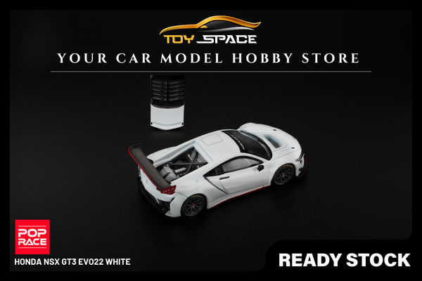 [POP RACE] 1:64 Honda NSX GT3 EVO22 White