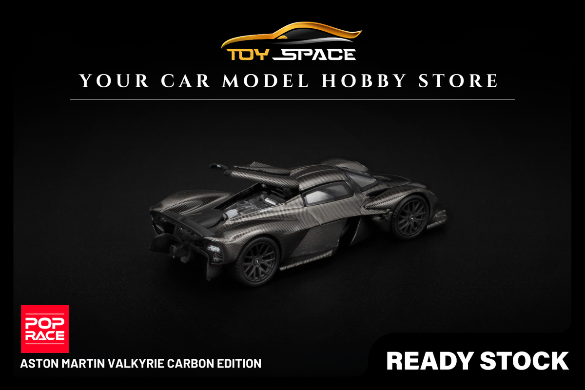 [POP RACE] 1:64 Aston Martin Valkyrie Carbon Edition - Toy Space Diecast Online Store Singapore