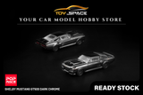 [POP RACE] 1:64 Shelby Mustang GT500 Dark Chrome - Toy Space Diecast Online Store Singapore