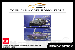 [POP RACE] 1:64 PANDEM GR Supra & Datsun 620 (Tokyo Auto Salon Exclusive 2025) - Toy Space Diecast Online Store Singapore