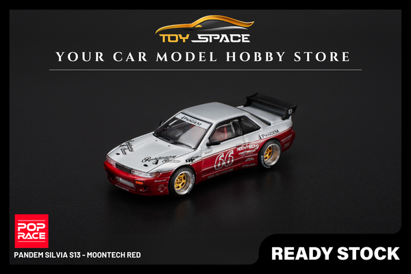 [POP RACE] 1:64 PANDEM Silvia S13 - Moontech Red