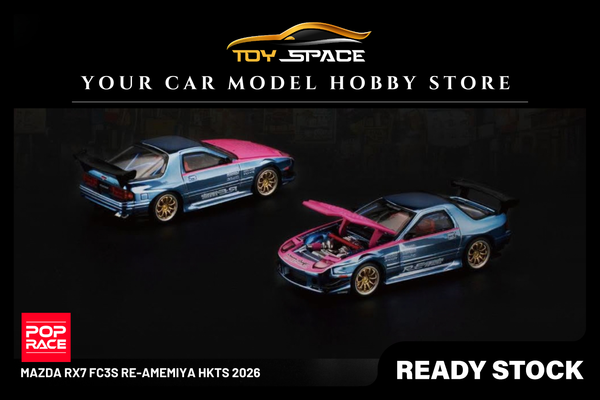 [POP RACE] 1:64 Mazda RX7 FC3S Re-Amemiya HKTS 2026