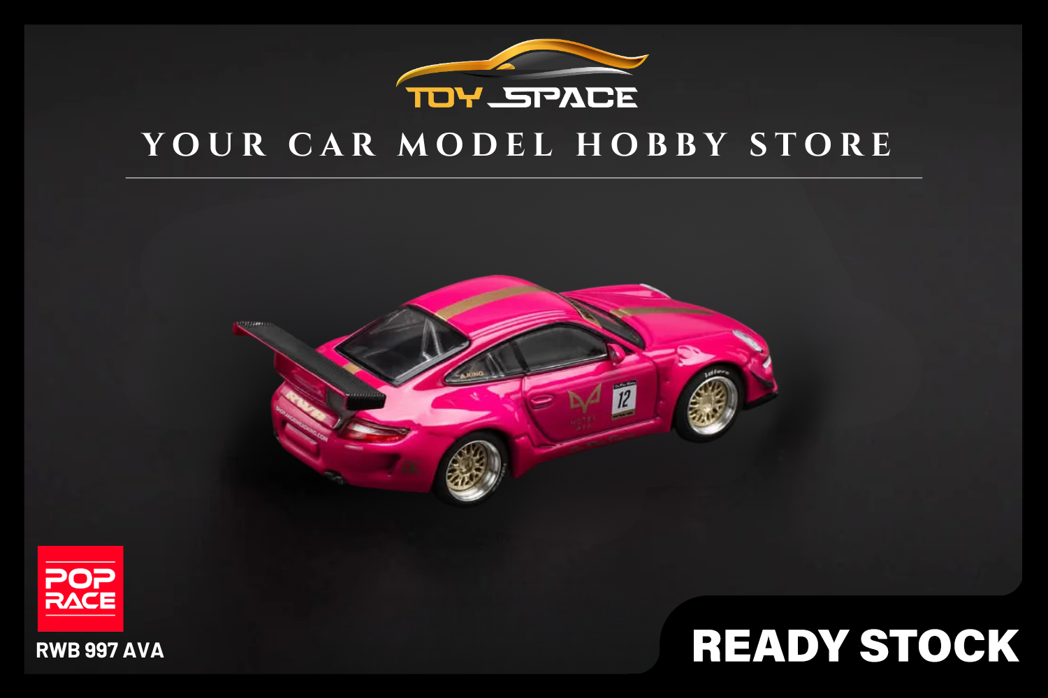 [POP RACE] 1:64 RWB 997 Ava - Toy Space Diecast Online Store Singapore