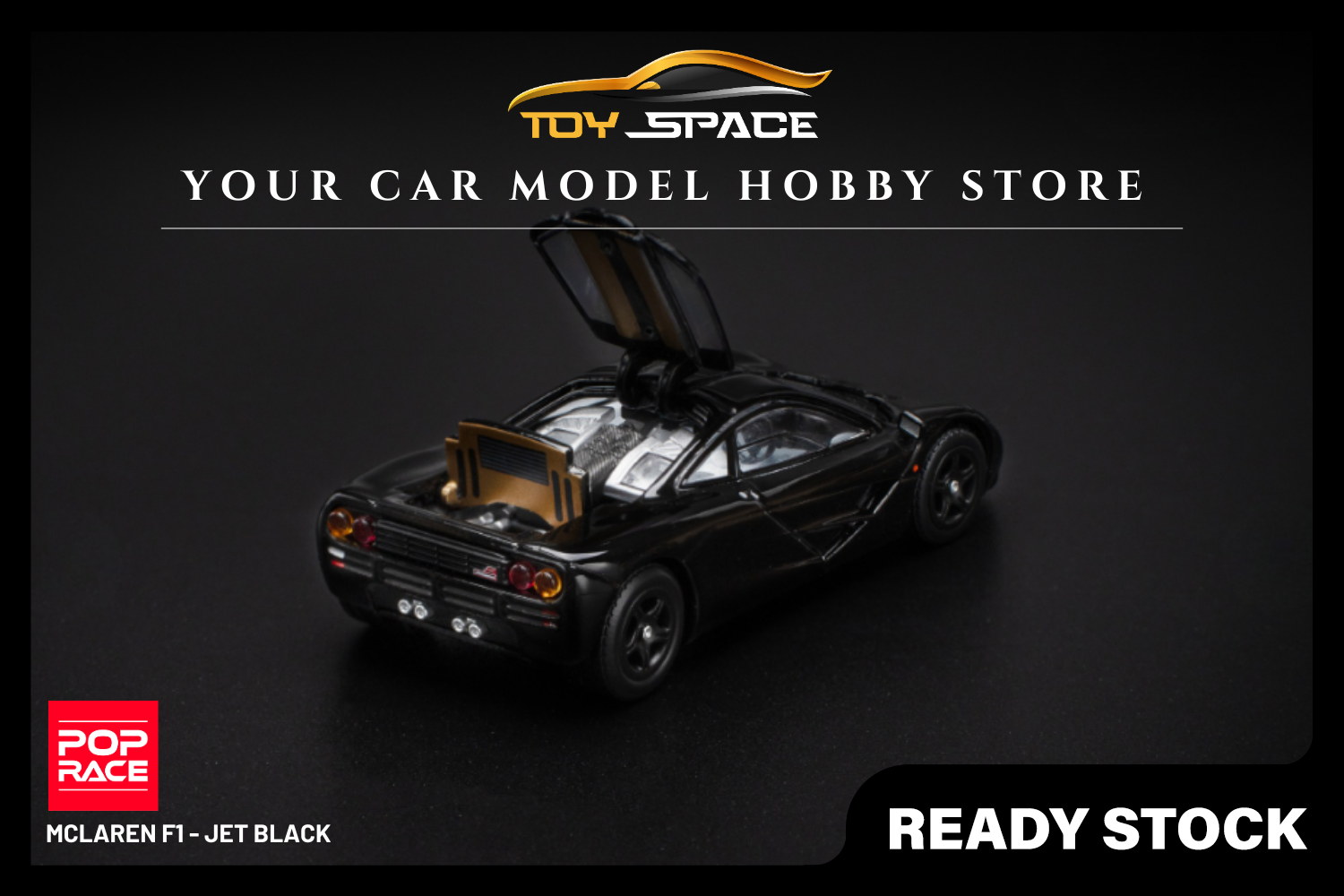 [POP RACE] 1:64 Mclaren F1 - Jet Black