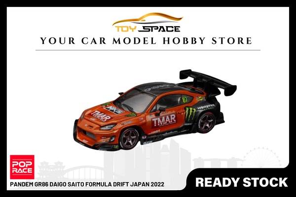 [POP RACE] 1:64 PANDEM GR86 Daigo Saito Formula Drift Japan 2022