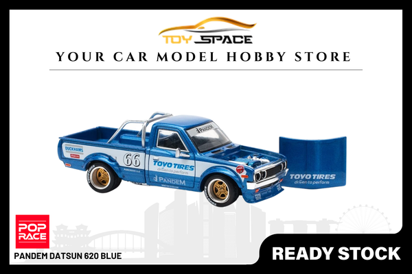 [POP RACE] 1:64 PANDEM Datsun 620 Blue