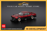 [POP RACE] 1:64 Skyline GT-R V8 Drift (Hakosuka) Red Black - Toy Space Diecast Online Store Singapore