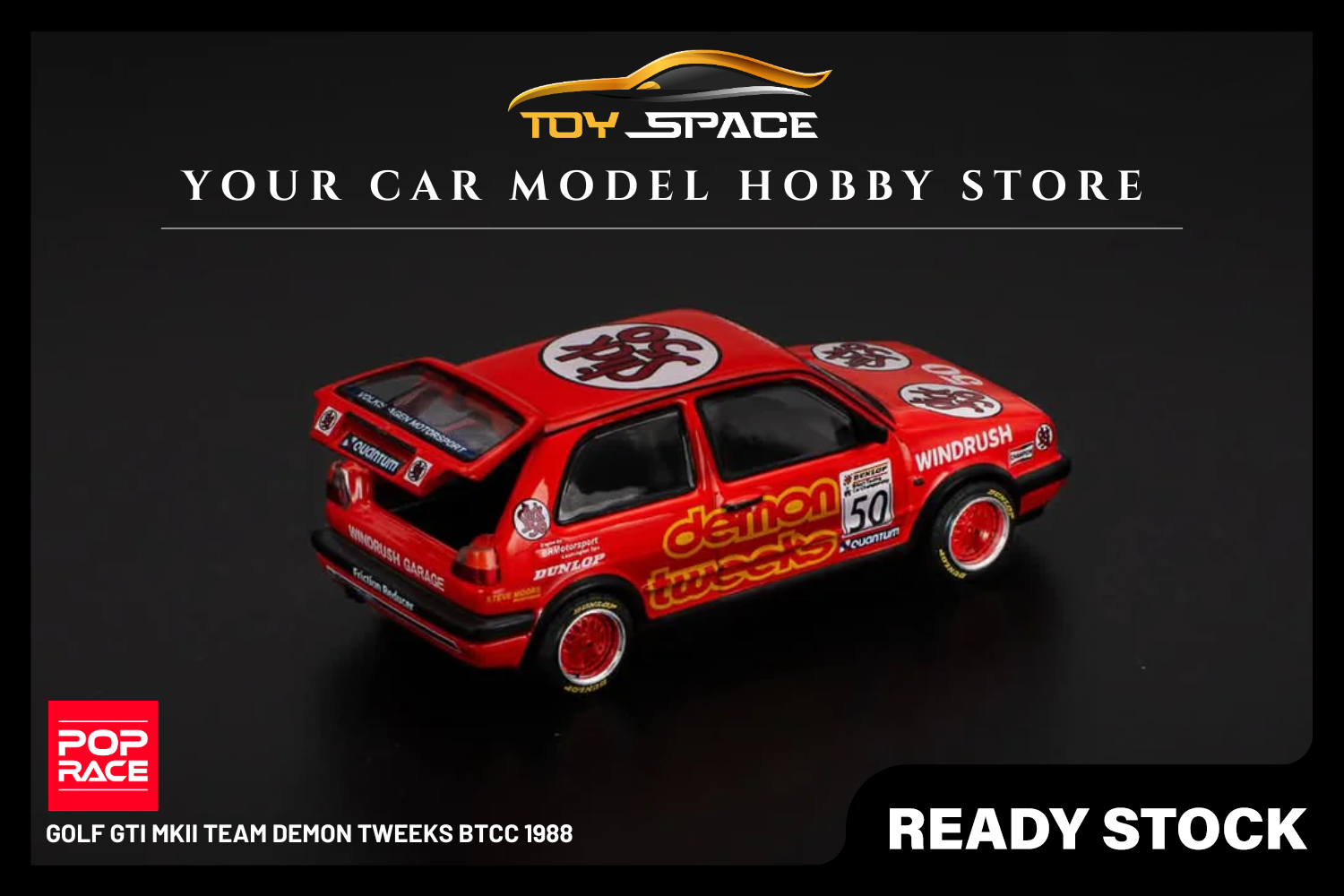 [POP RACE] 1:64 Golf GTI MkII Team Demon Tweeks BTCC 1988