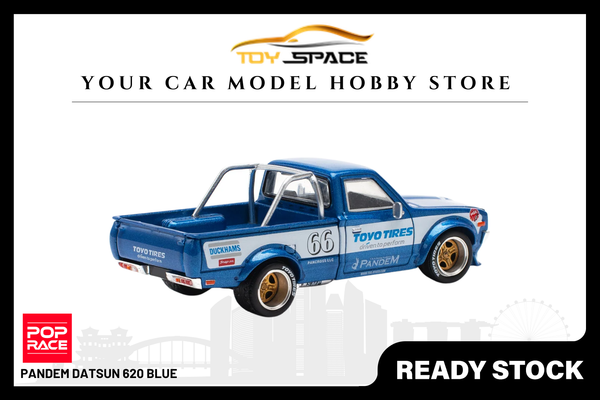 [POP RACE] 1:64 PANDEM Datsun 620 Blue
