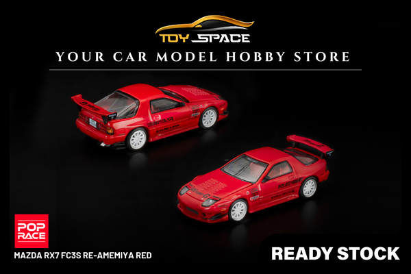 [POP RACE] 1:64 Mazda RX7 FC3S RE-Amemiya Red