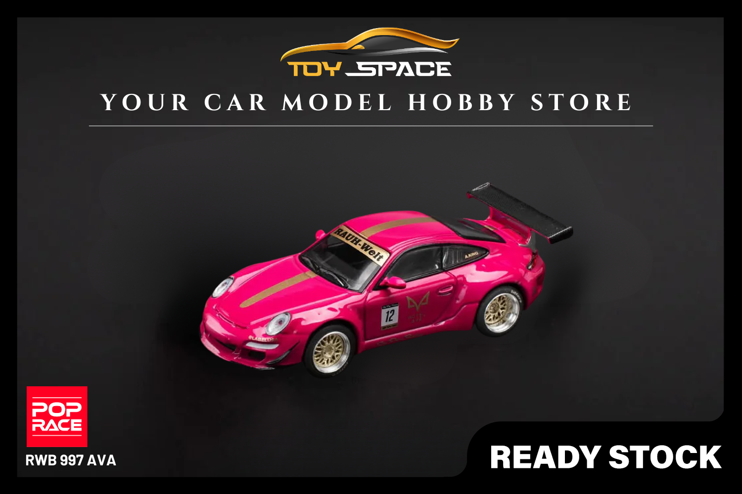 [POP RACE] 1:64 RWB 997 Ava - Toy Space Diecast Online Store Singapore