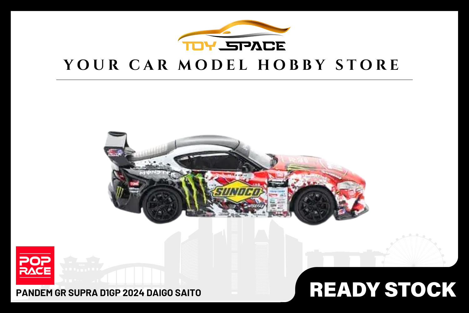 [POP RACE] 1:64 Pandem GR Supra D1GP 2024 Daigo Saito