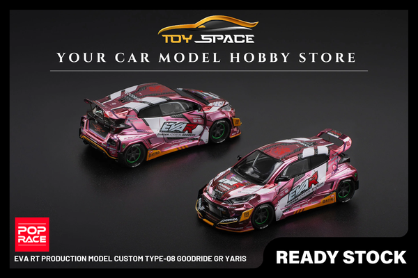 [POP RACE] 1:64 Eva RT Production Model Custom Type-08 Goodride GR Yaris