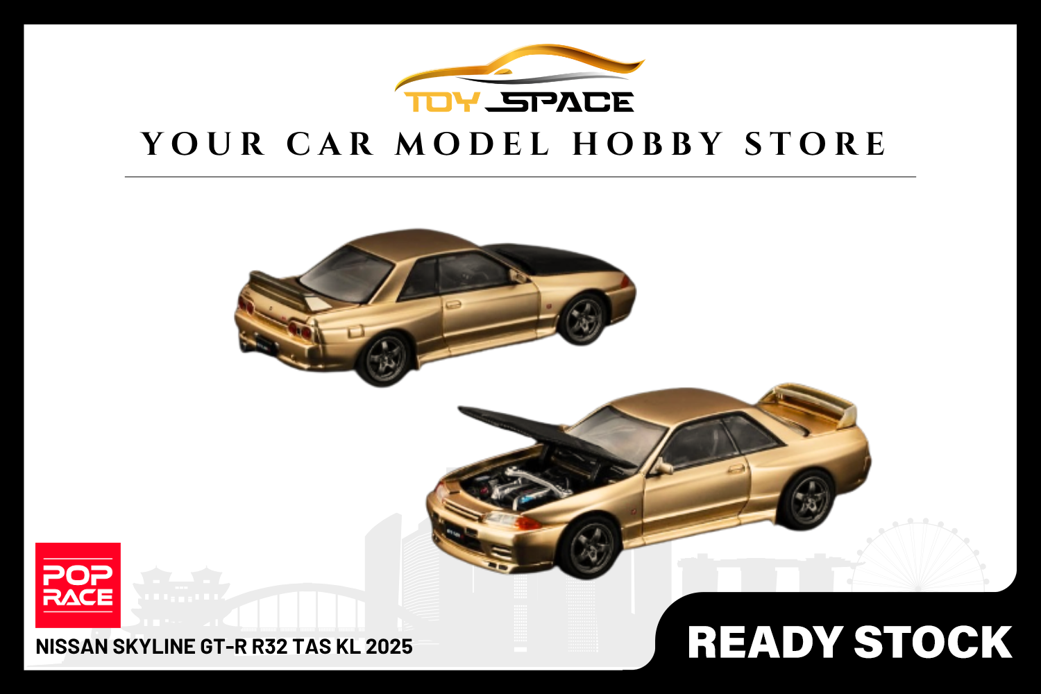 [POP RACE] 1:64 Nissan Skyline GT-R R32 TAS KL 2025