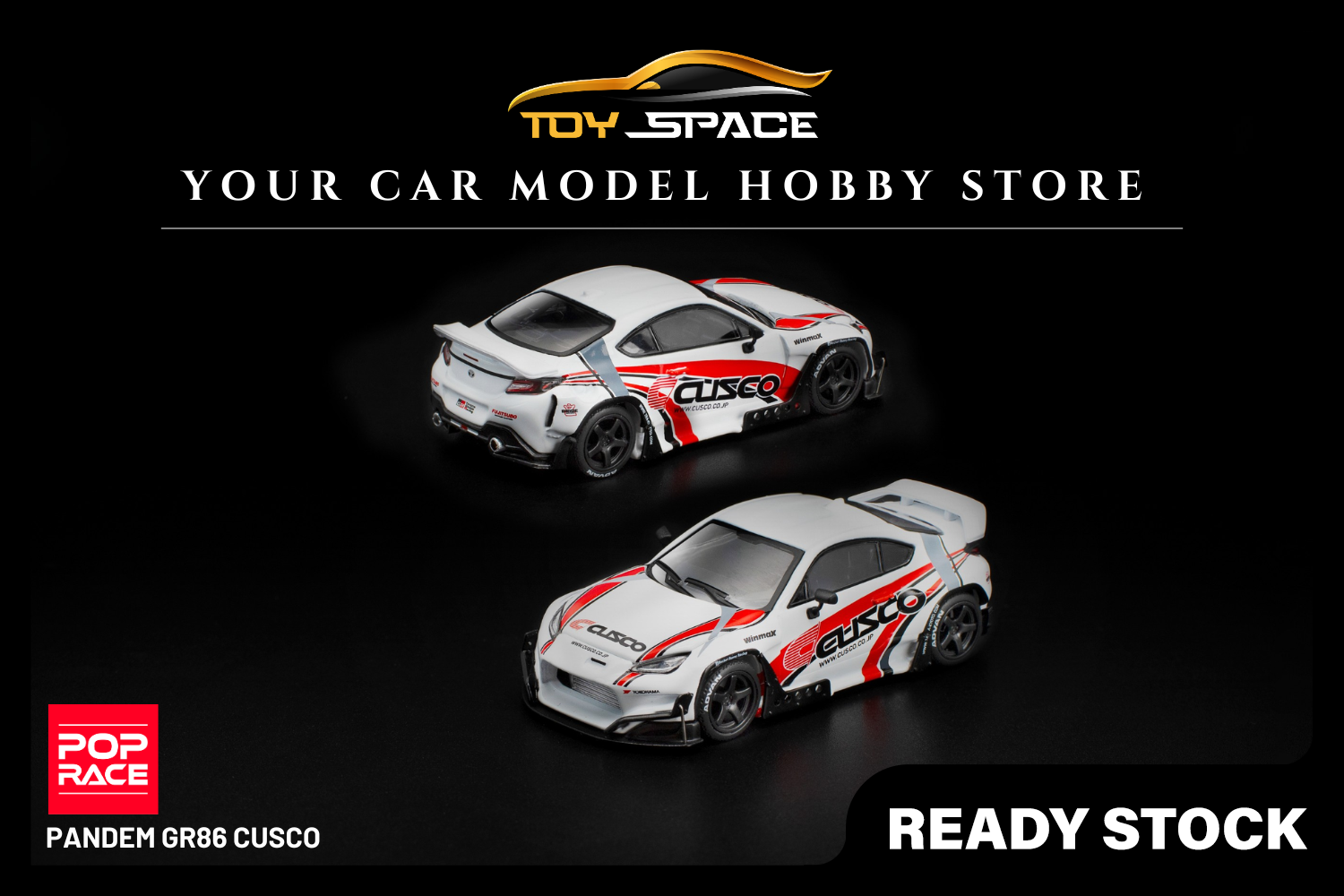 [POP RACE] 1:64 Pandem GR86 Cusco - Toy Space Diecast Online Store Singapore