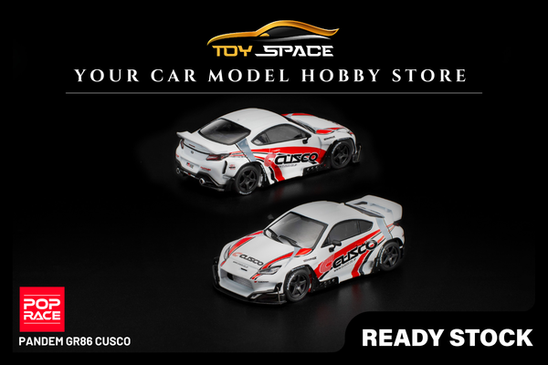 [POP RACE] 1:64 Pandem GR86 Cusco - Toy Space Diecast Online Store Singapore