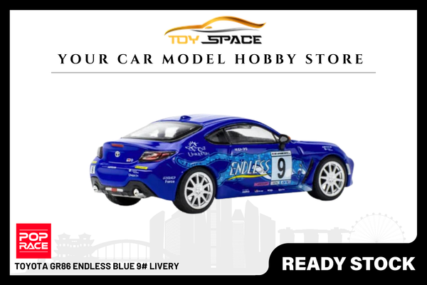 [POP RACE] 1:64 Toyota GR86 Endless Blue 9# Livery