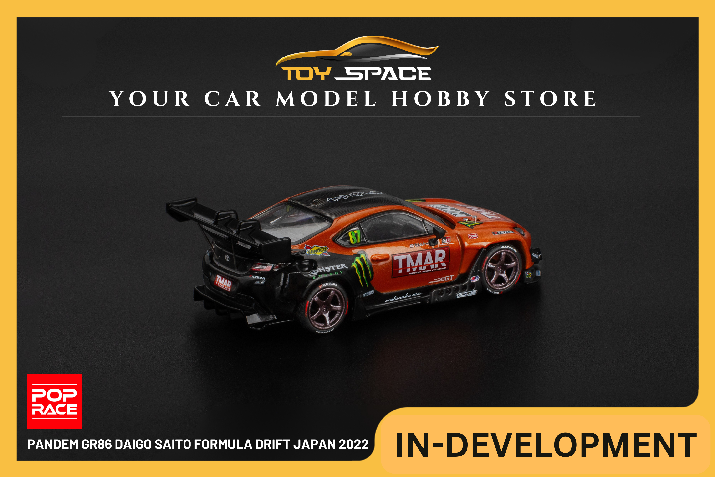 [POP RACE] 1:64 PANDEM GR86 Daigo Saito Formula Drift Japan 2022
