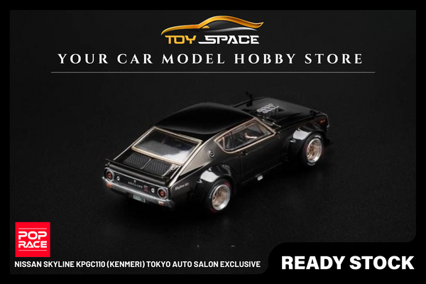 [POP RACE] 1:64 Nissan Skyline KPGC110 (Kenmeri) Tokyo Auto Salon Exclusive