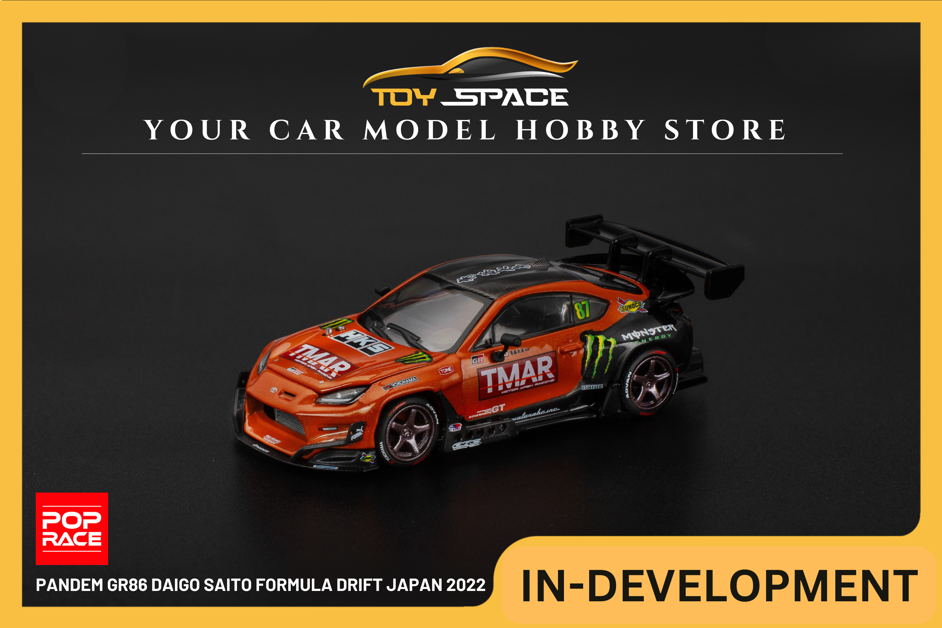 [POP RACE] 1:64 PANDEM GR86 Daigo Saito Formula Drift Japan 2022