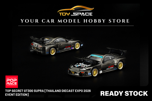 [POP RACE] 1:64 Top Secret GT300 Supra [Thailand Diecast Expo 2026 Event Edition]