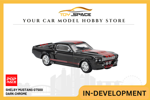 [POP RACE] 1:64 Shelby Mustang GT500 Dark Chrome