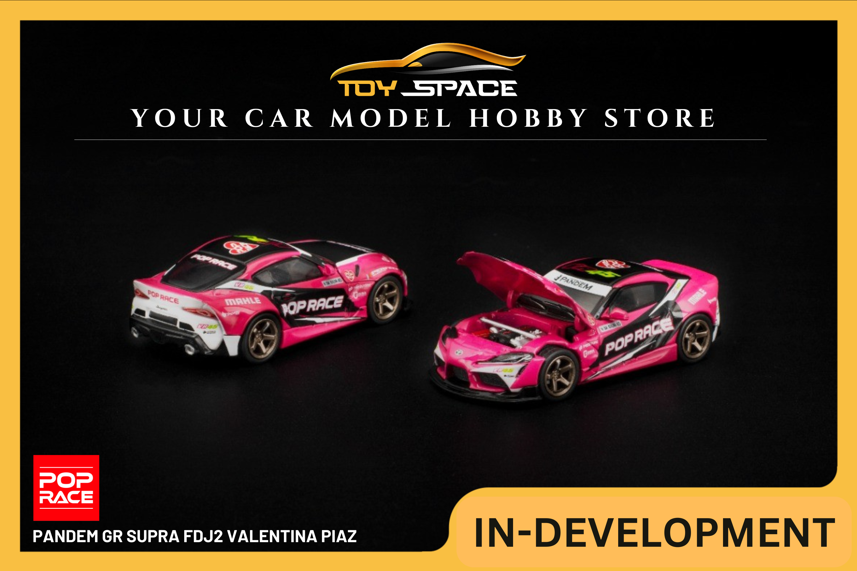 [POP RACE] 1:64 Pandem GR Supra FDJ2 Valentina Piaz - Toy Space Diecast Online Store Singapore