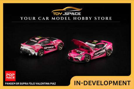 [POP RACE] 1:64 Pandem GR Supra FDJ2 Valentina Piaz - Toy Space Diecast Online Store Singapore