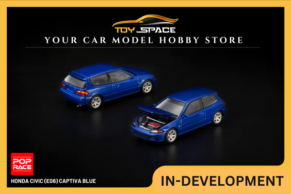 [POP RACE] 1:64 Honda Civic (EG6) Captiva Blue
