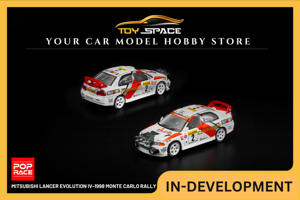 [POP RACE] 1:64 Mitsubishi Lancer Evolution IV-1998 Monte Carlo Rally