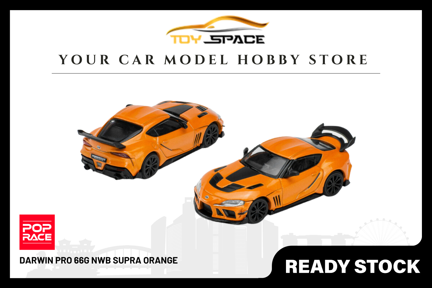 [POP RACE] 1/64 Darwin Pro 66G NWB Supra Orange