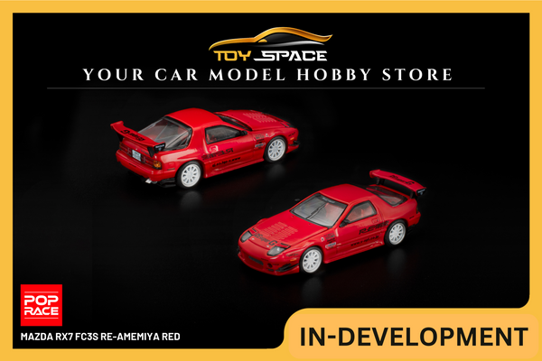 [POP RACE] 1:64 Mazda RX7 FC3S RE-Amemiya Red