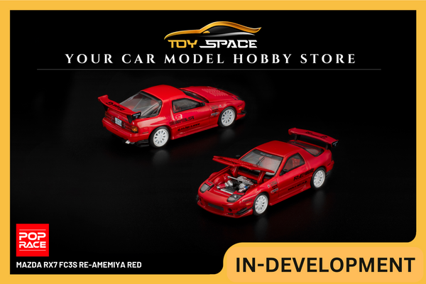 [POP RACE] 1:64 Mazda RX7 FC3S RE-Amemiya Red