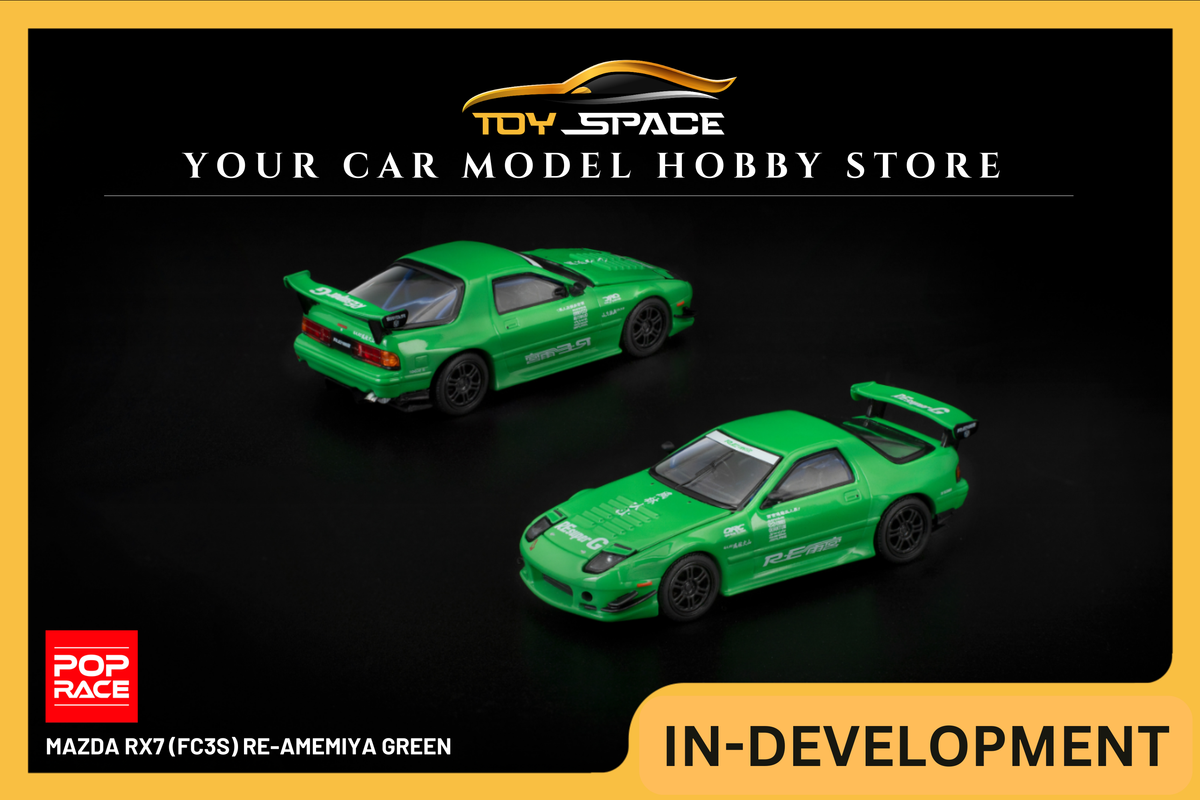 [POP RACE] 1:64 Mazda RX7 (FC3S) RE-Amemiya Green