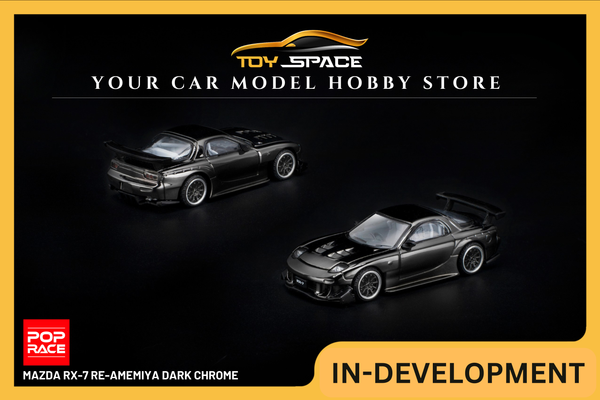 [POP RACE] 1:64 Mazda RX-7 Re-Amemiya Dark Chrome