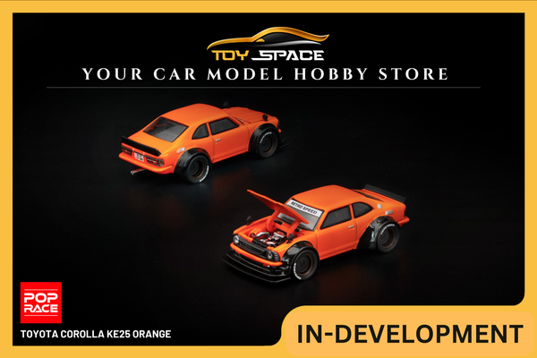 [POP RACE] 1:64 Toyota Corolla KE25 Orange