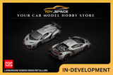 [POP RACE] 1:64 Lamborghini Veneno Grigio Metalluro - Toy Space Diecast Online Store Singapore