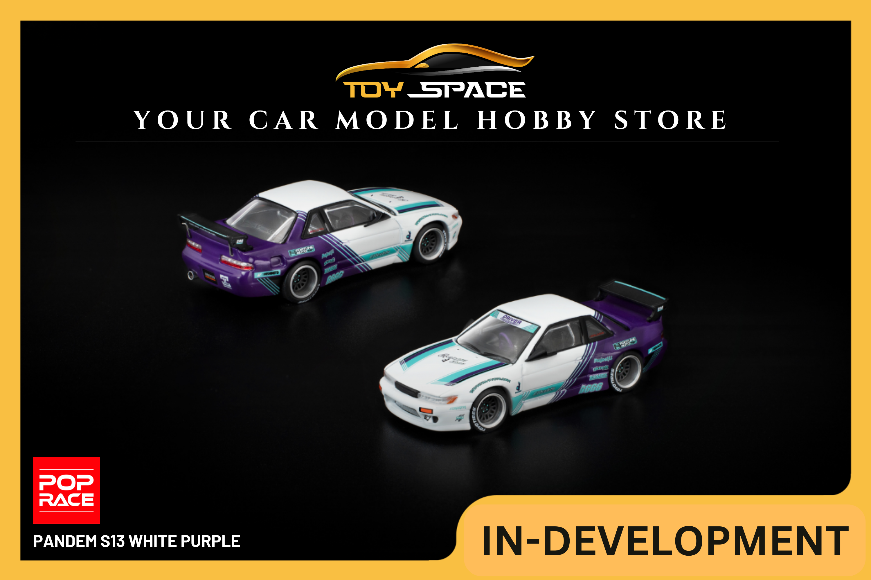 [POP RACE] 1:64 Pandem S13 White Purple