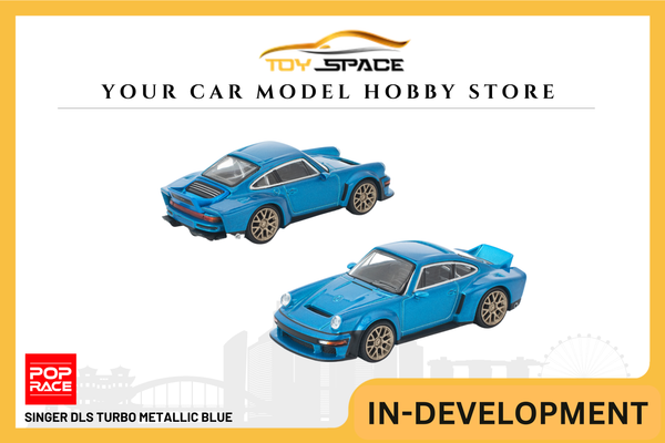 [POP RACE] 1:64 Singer DLS Turbo Metallic Blue