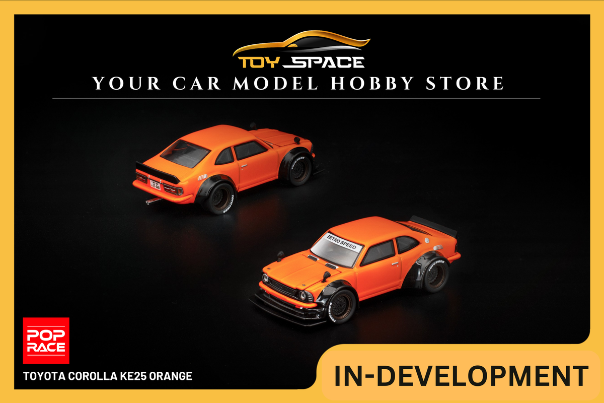 [POP RACE] 1:64 Toyota Corolla KE25 Orange